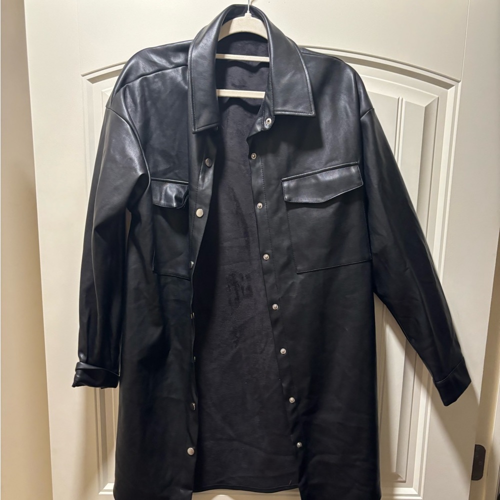 Leather Shacket